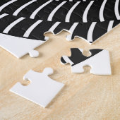 Zwart-witte ogen cirkelvormig beeld legpuzzel (Zijkant)