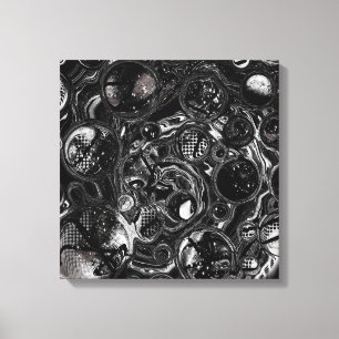 Zwart-witte oneindig canvas afdruk