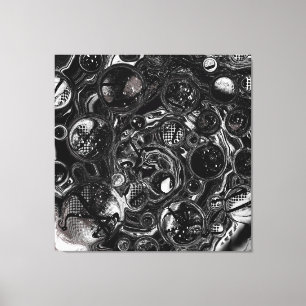 Zwart-witte oneindig canvas afdruk
