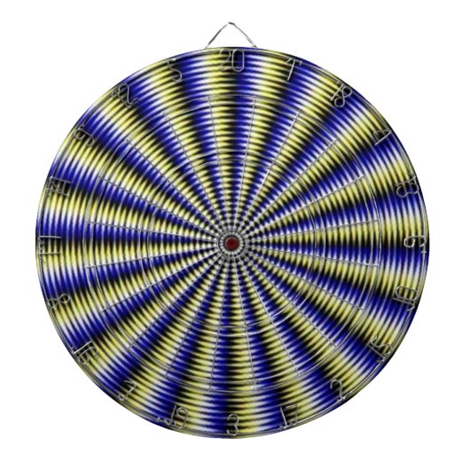 Zwart-witte optische illusie dartbord (Voorkant)