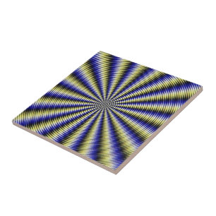 Zwart-witte optische illusie tegeltje