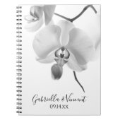 Zwart-witte orchideeën Weddenschap Notitieboek (Voorkant)