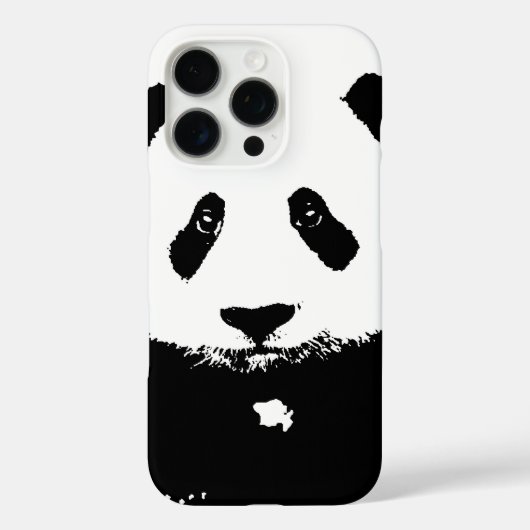 Zwart-witte Panda Case-Mate iPhone Case (Achterkant)