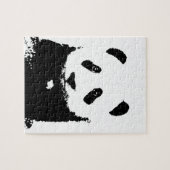Zwart-witte Panda Legpuzzel (Horizontaal)