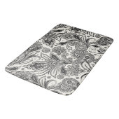 Zwart-witte pastei badmat (Gekanteld)