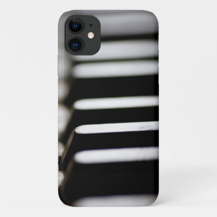 Zwart-witte pianosleutels iPhone 11 hoesje