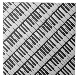 Zwart-witte pianotoetsen tegeltje