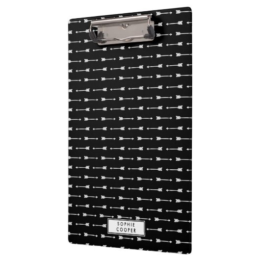 Zwart-witte pijlen Aangepast klembord (Links)