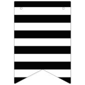 Zwart-witte poka Dot en gestreept Bunting Flag Vlaggetjes (Eerste vlag)