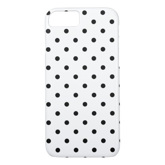 Zwart-witte poka Dots Case-Mate iPhone Case (Achterkant)