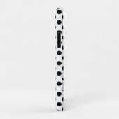 Zwart-witte poka Dots, Daisy iPhone 11 Hoesje (Achterkant/rechts)