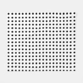 Zwart-witte poka Dots Fleece Deken (Voorkant (Horizontaal))