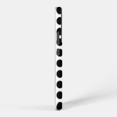 Zwart-witte poka Dots Samsung Galaxy Hoesje (Rechterkant)