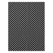 Zwart-witte poka Dots Tafelkleed (Voorkant)