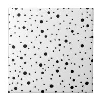 Zwart-witte poka Dots