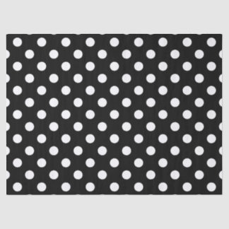 Zwart-witte poka Dots Tissuepapier