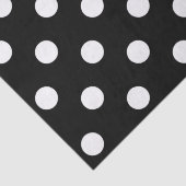 Zwart-witte poka Dots Tissuepapier (Detail)