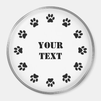 Zwart-witte pols koelkast Magnet Magneet