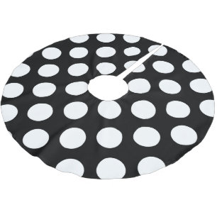 Zwart-witte pooldots, poolvlek kerstboom rok