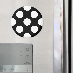 Zwart-witte pooldots, poolvlek magneet