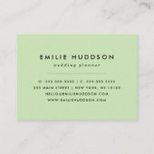 Zwart-witte pooldots, poolvlek visitekaartje (Achterkant)