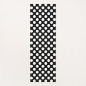 Zwart-witte pooldots, poolvlek yogamat (Voorkant)