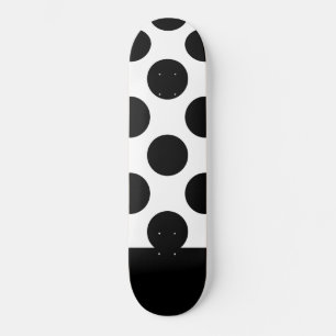 Zwart-witte poolpunten    skateboard
