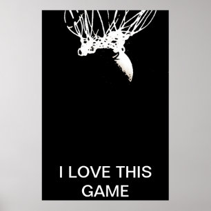 Zwart Witte Pop Art Unieke Basketbal Poster