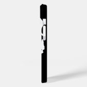 Zwart-witte Pop Kunst Stijlvolle wolk Case-Mate iPhone Case (Achterkant / Links)