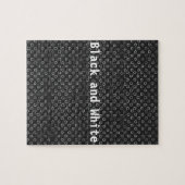 Zwart-witte puzzel legpuzzel (Horizontaal)