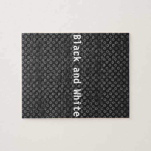 Zwart-witte puzzel legpuzzel (Horizontaal)