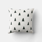 Zwart-witte ringbomen kussen (Achterkant)