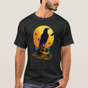 Zwart-witte roestkeel Emo Punk Gothic B T-shirt