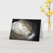 Zwart-witte roze kaart (Gele Bloem)