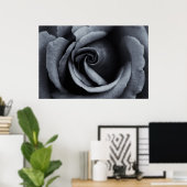 Zwart-witte roze poster (Thuiskantoor)