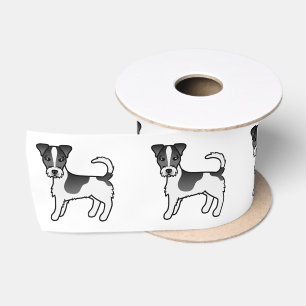Zwart & Witte Ruwharige Jack Russell Terrier Hond Lint