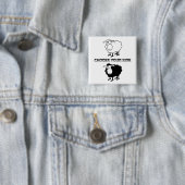 Zwart-witte schapen Motivatie Button (In situ)