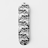 Zwart-witte schedel skateboard (Voorkant)