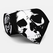 Zwart-witte schedel stropdassen (Opgerold)