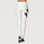 Zwart-witte Scorpio, aangepaste Leggings (Achterkant)