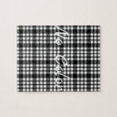 Zwart-witte speldenpuzzle Daisy Legpuzzel (Horizontaal)