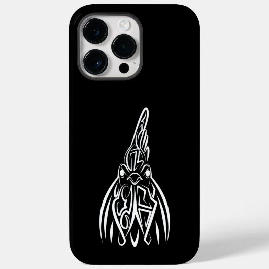 Zwart-witte stamhoen Case-Mate iPhone case (Achterkant)