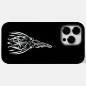 Zwart-witte stamhoen Case-Mate iPhone case (Achterkant (horizontaal))