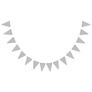 Zwart-witte stof ontwerp met ingewikkelde vlaggetjes