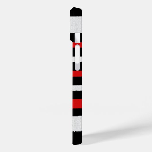 Zwart-witte strepen, eenvoudige patronen Case-Mate iPhone case (Achterkant / Links)