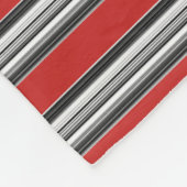 Zwart-witte strepen, eenvoudige patronen fleece deken (Hoek)