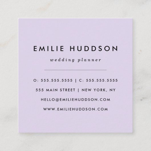 Zwart-witte strepen, gestreept patroon, lijnen vierkante visitekaartje (Achterkant)