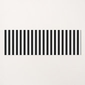 Zwart-witte strepen Ontwerp Yoga Mat (Achterkant (horizontaal))