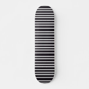 Zwart witte strepen skateboard