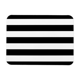 Zwart-witte strepen stijlvol magneet